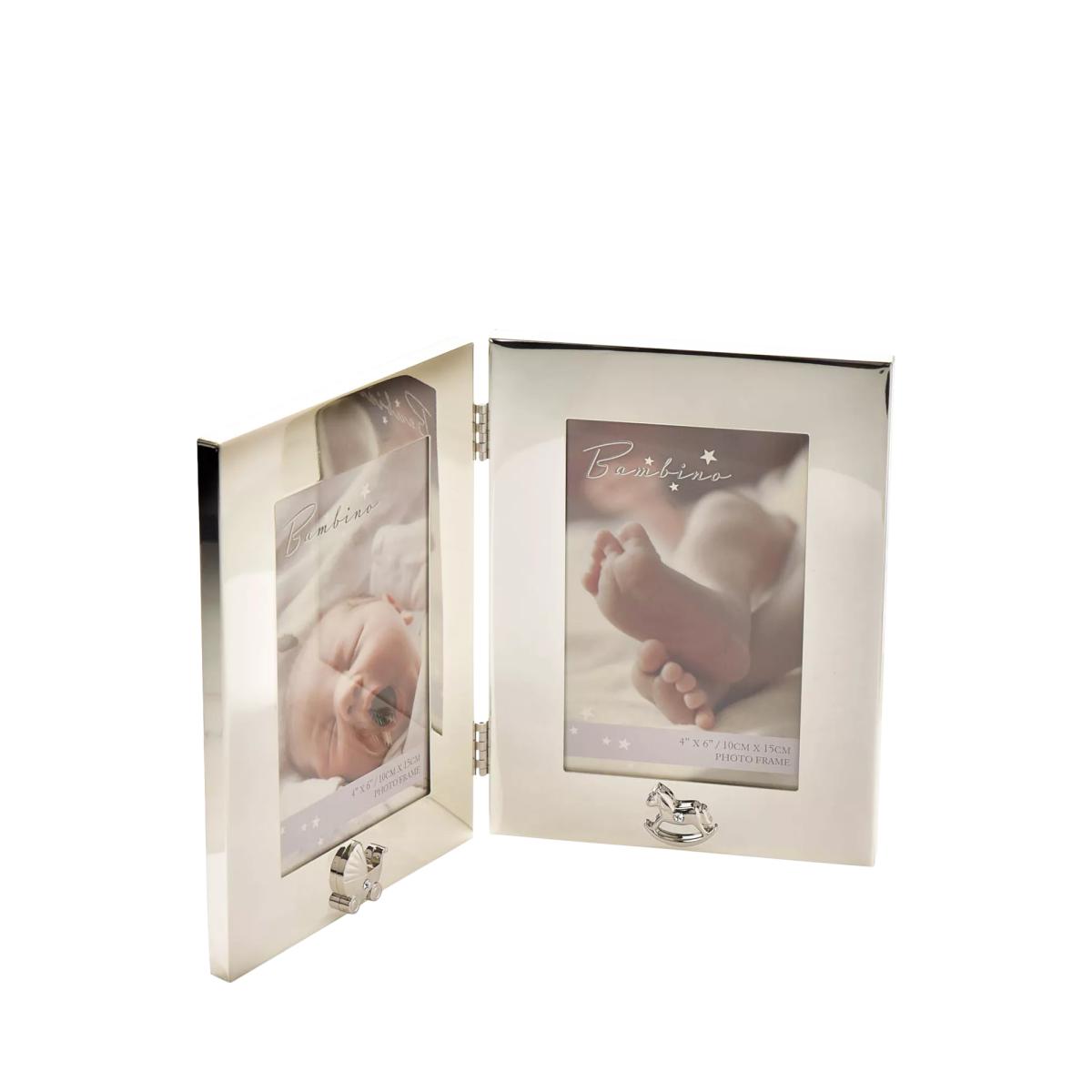 Bambino Silver-Plated Double Scan Photo Frame – image 3