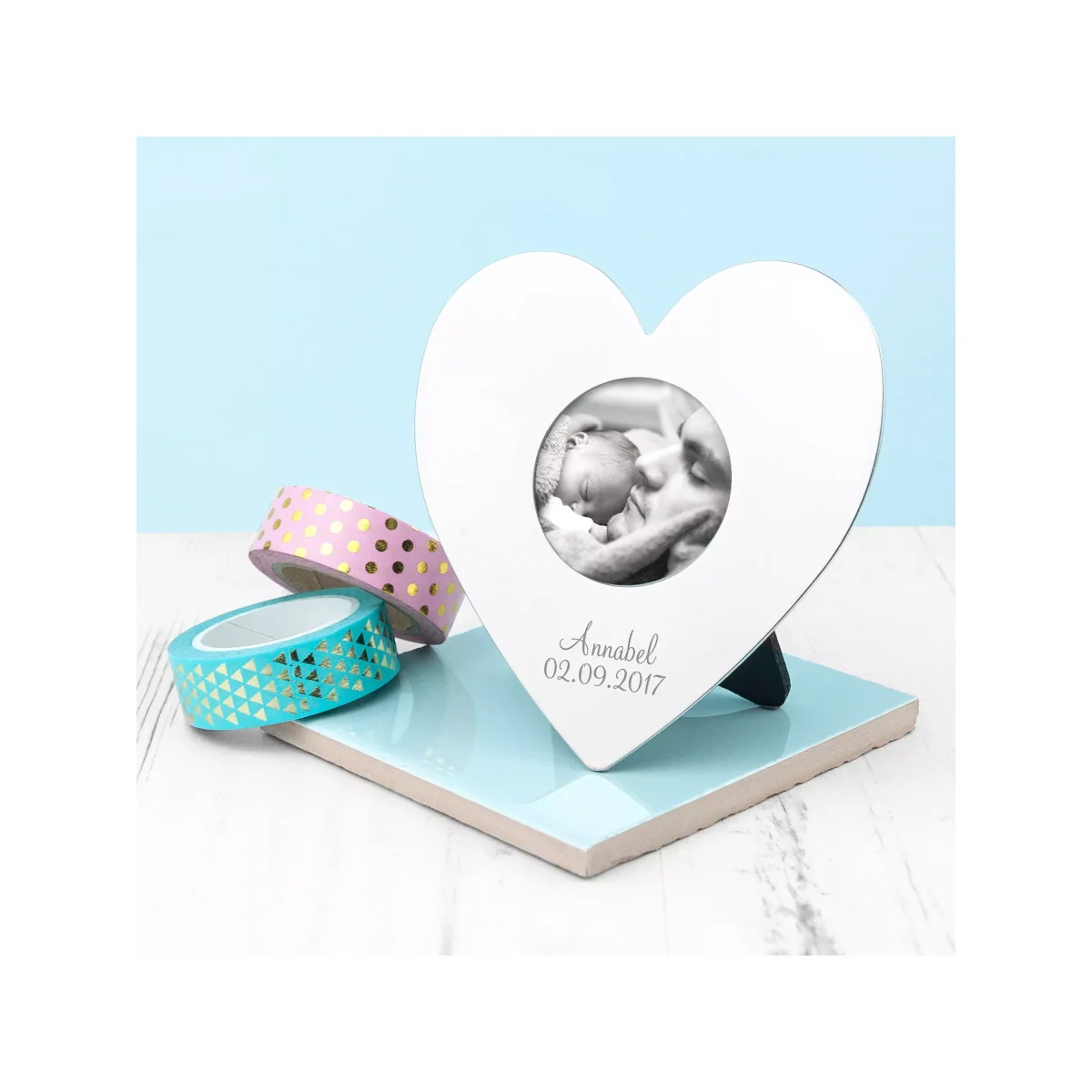 Treat Republic Personalised Silver Heart Photo Frame – image 3