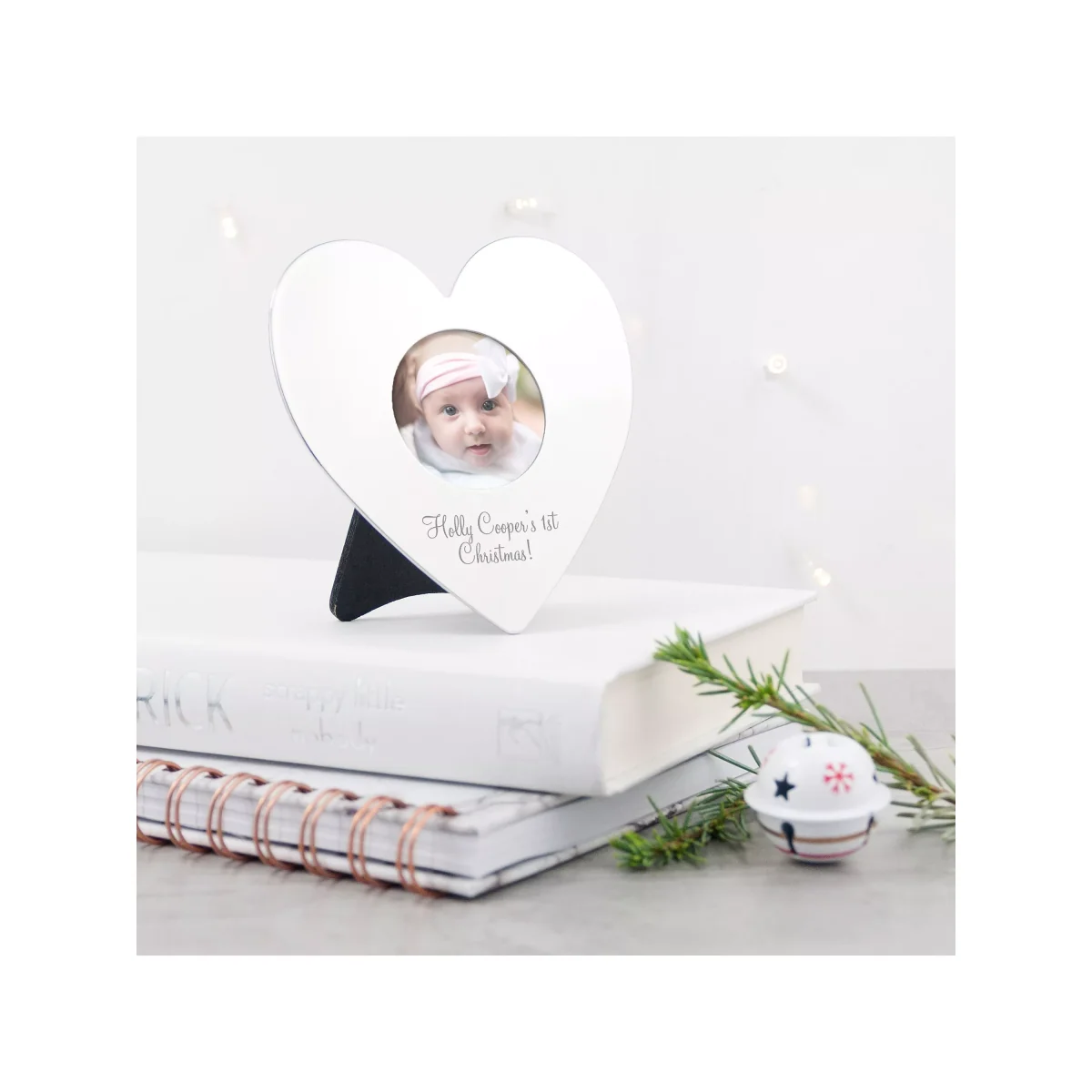 Treat Republic Personalised Silver Heart Photo Frame – image 4