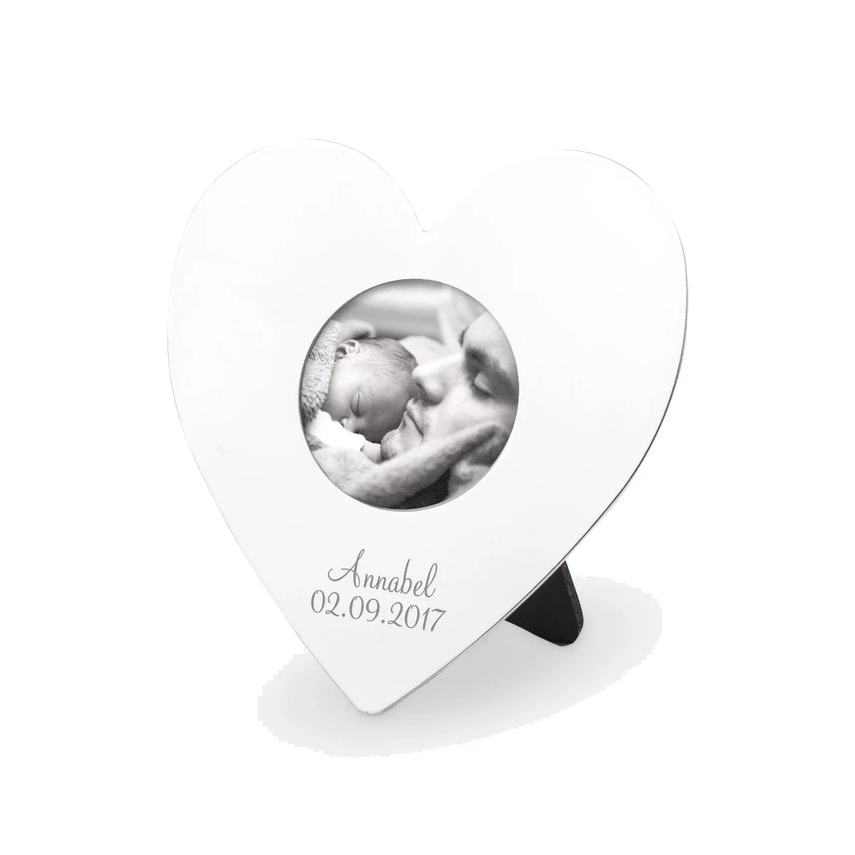 Treat Republic Personalised Silver Heart Photo Frame – image 1