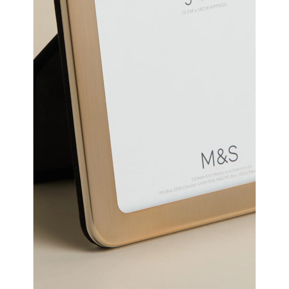 M&S Thick Rounded Photo Frame 5x7 inch Antique Brass – image 3