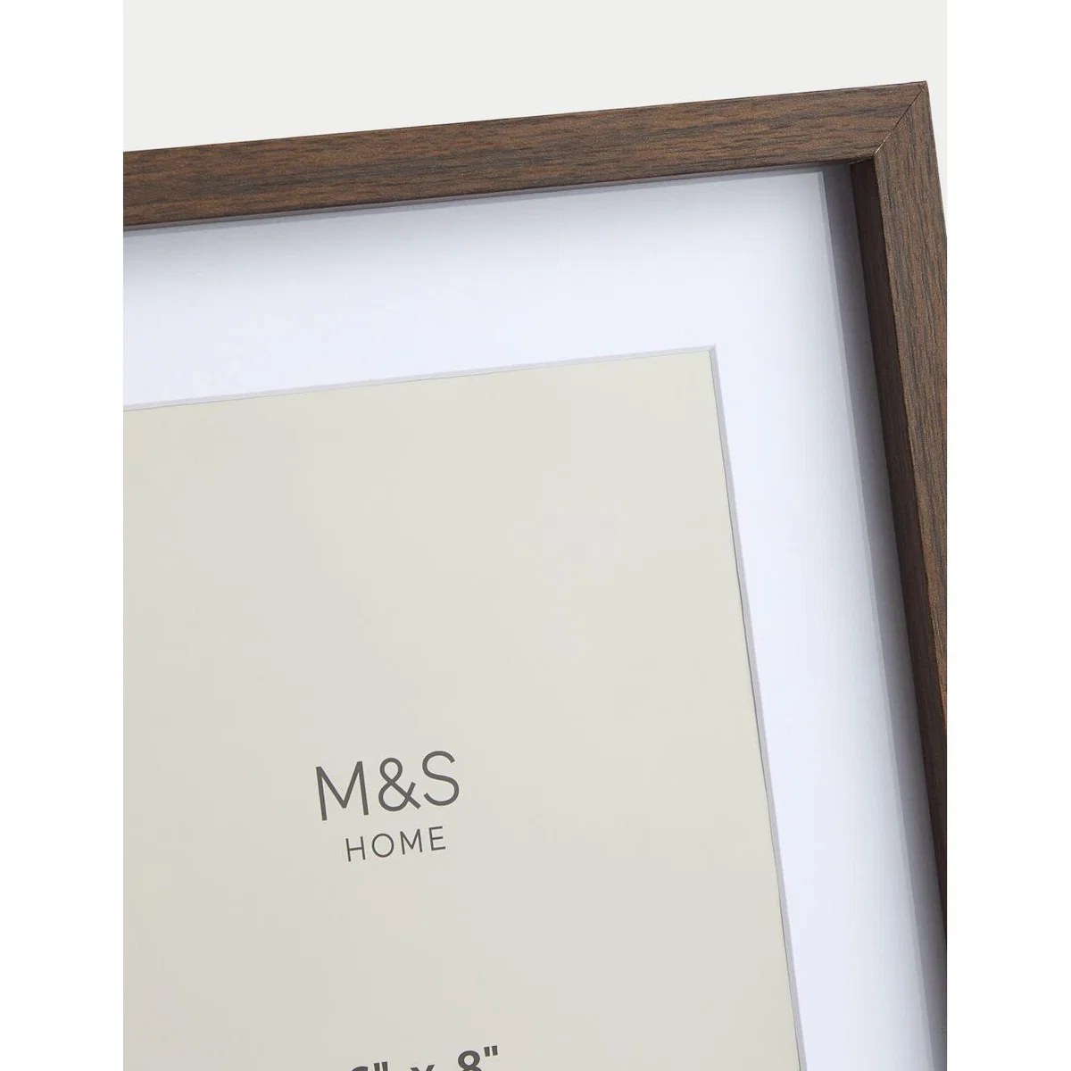 M&S Set of 2 Photo Frames 6x8 Inch - Dark Brown Mix, Dark Brown Mix – image 5