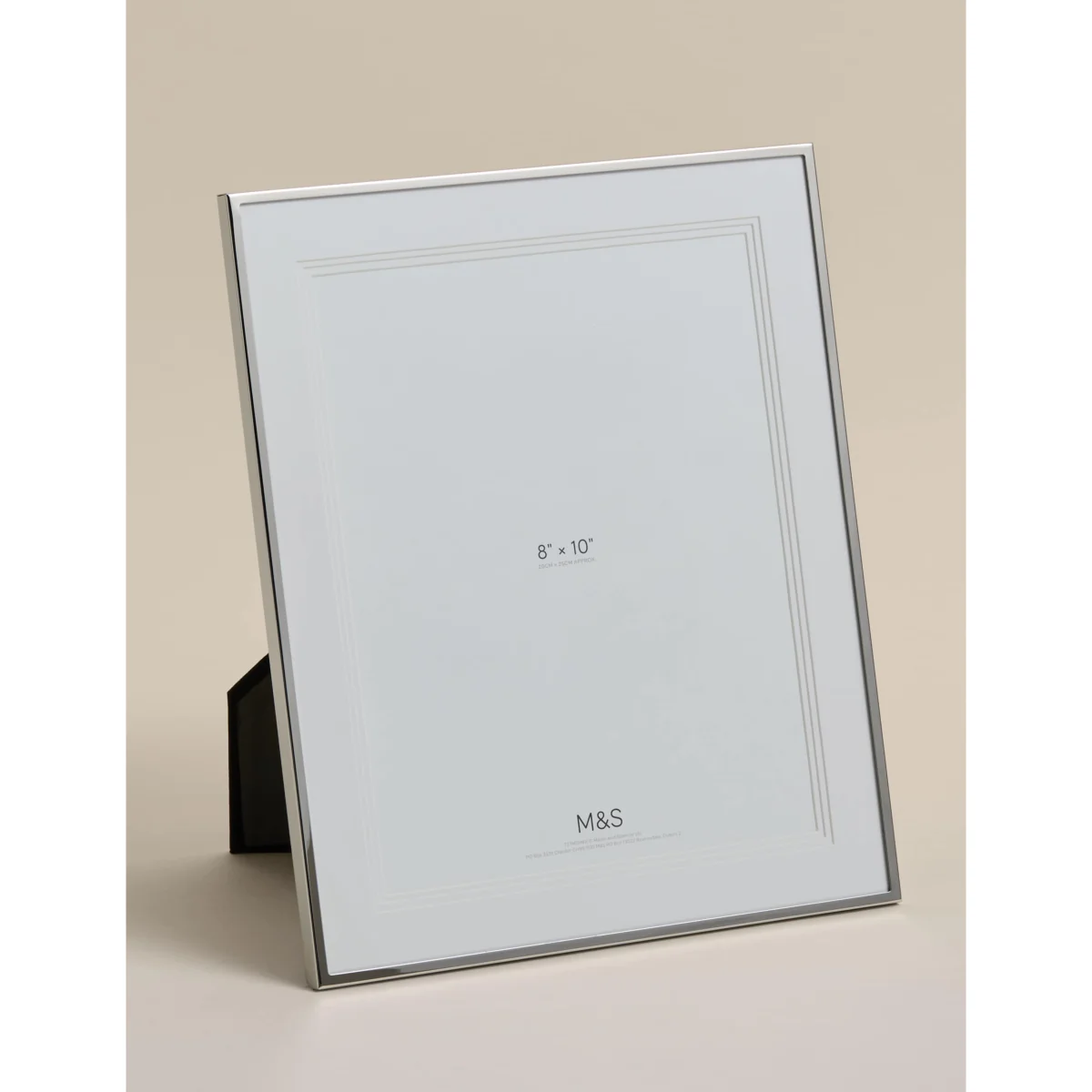 M&S Layered Mount Photo Frame 8x10 inch Silver – image 2