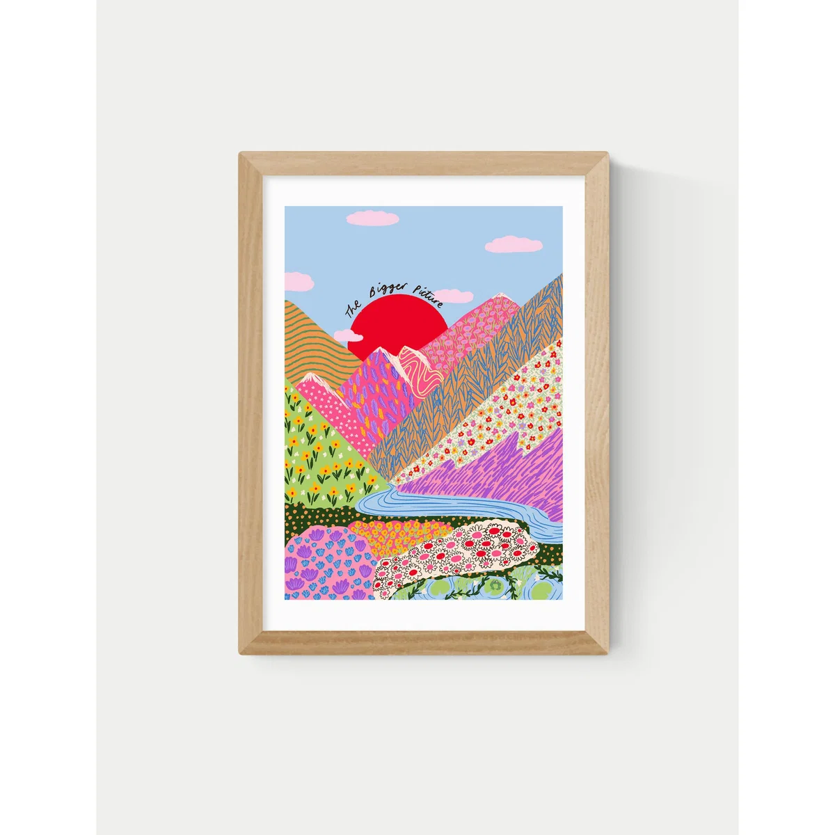 East End Prints Bigger Picture Framed Art - A1 - Natural, Natural,White,Black – image 2