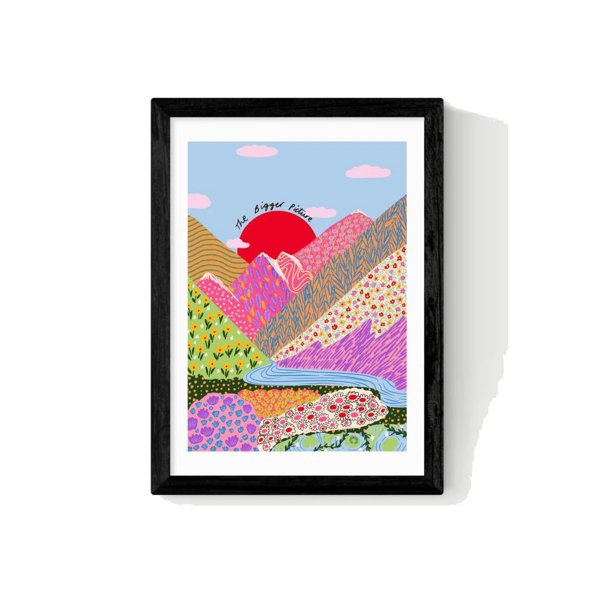 East End Prints Bigger Picture Framed Art - A1 - Natural, Natural,White,Black – image 1