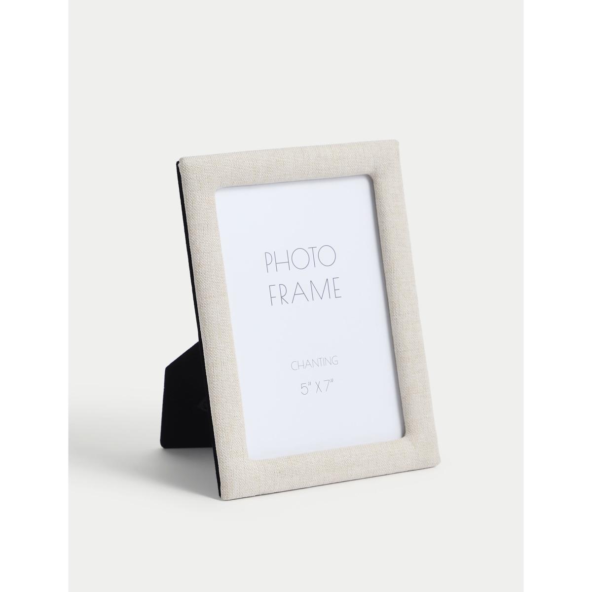 M&S Collection Fabric Photo Frame 4x6 inch - Navy, Grey,Navy – image 2