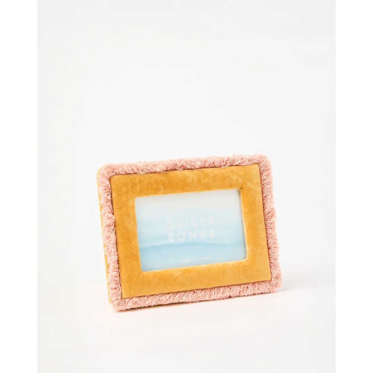 Issey Fringed Yellow Photo Frame 4x6" – image 2