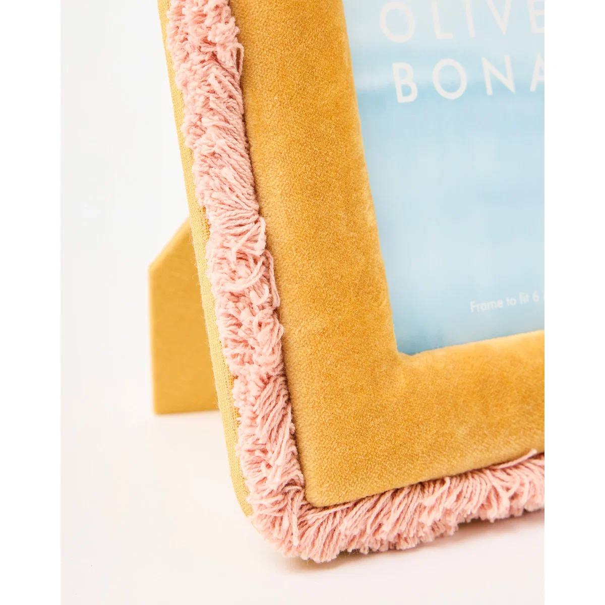 Issey Fringed Yellow Photo Frame 4x6" – image 3