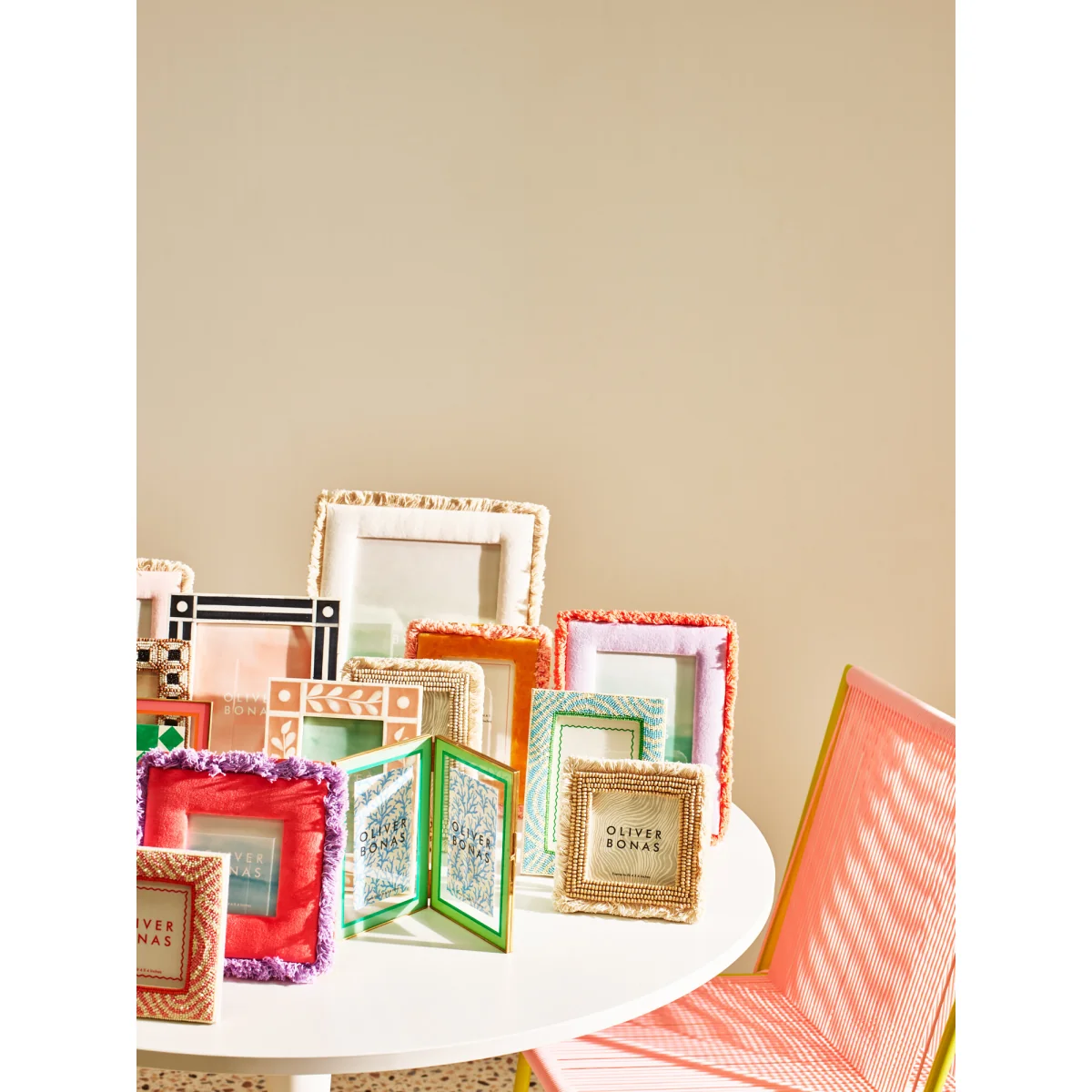 Issey Fringed Purple Photo Frame 5x7" – image 3