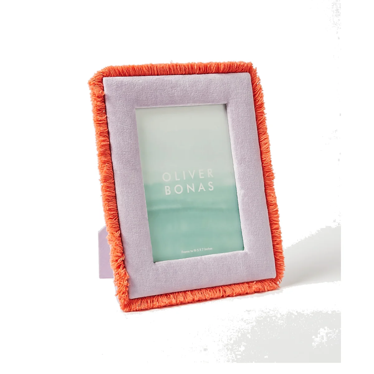 Issey Fringed Purple Photo Frame 5x7" – image 1