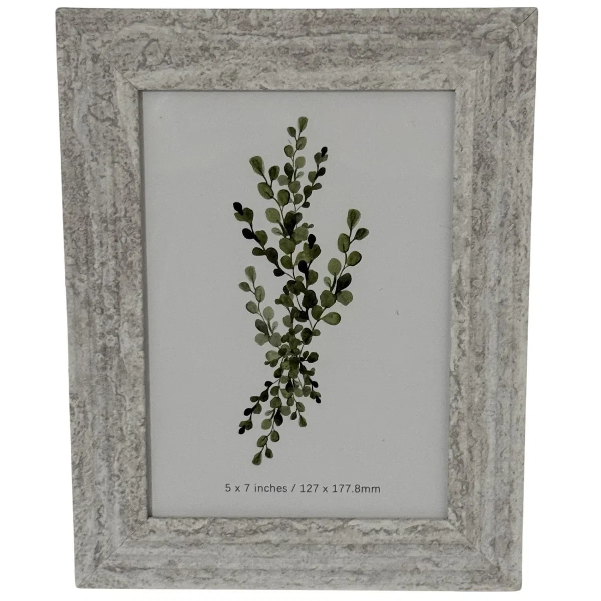 Kust 5x7 Coastal Textured Photo Frame with Driftwood Finish - White – image 3