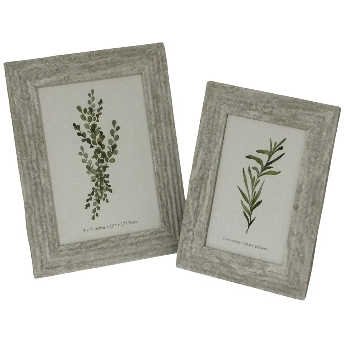 Kust 5x7 Coastal Textured Photo Frame with Driftwood Finish - White – image 5