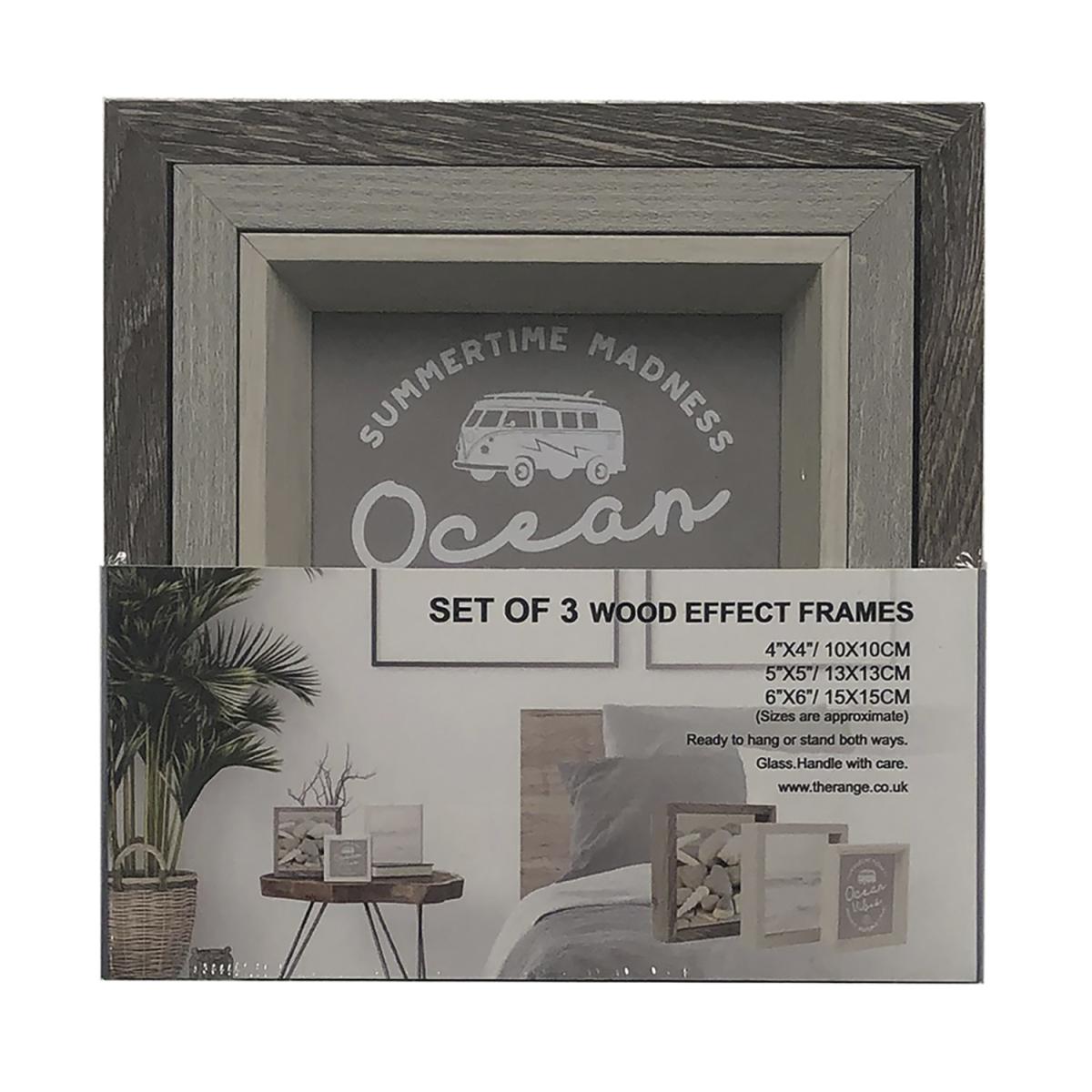 Set of 3 Wood Effect Frames – image 4