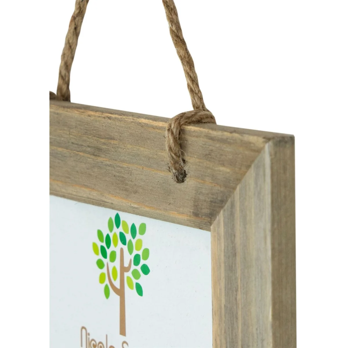 Rustic Wooden Hanging 5 Photo Frame - 6 x 4" - Natural - Pack of 5 - Brown – image 5