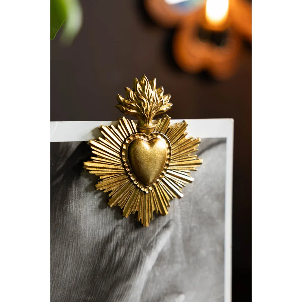 Gold Milagro Heart Photo Stand – image 2