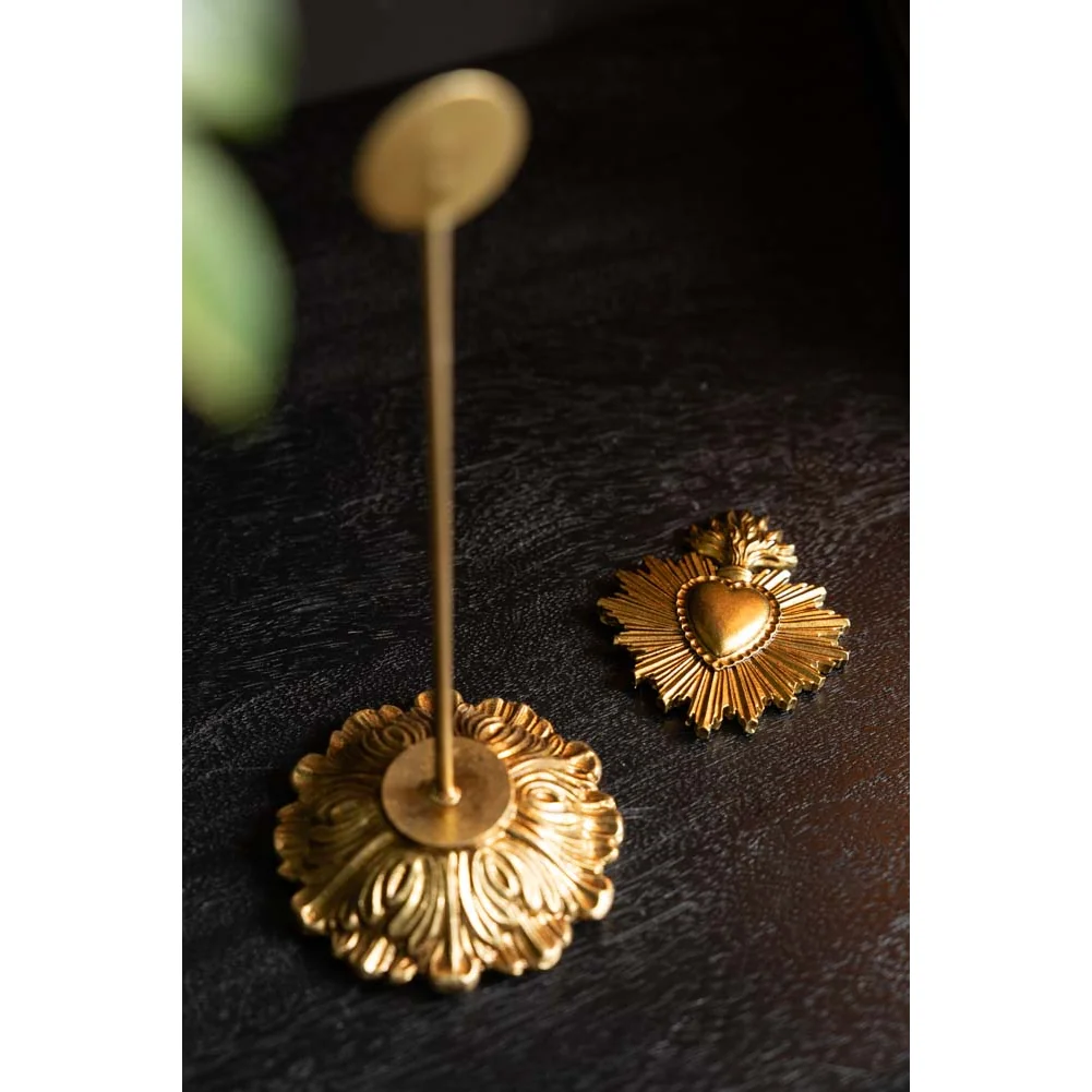 Gold Milagro Heart Photo Stand – image 4