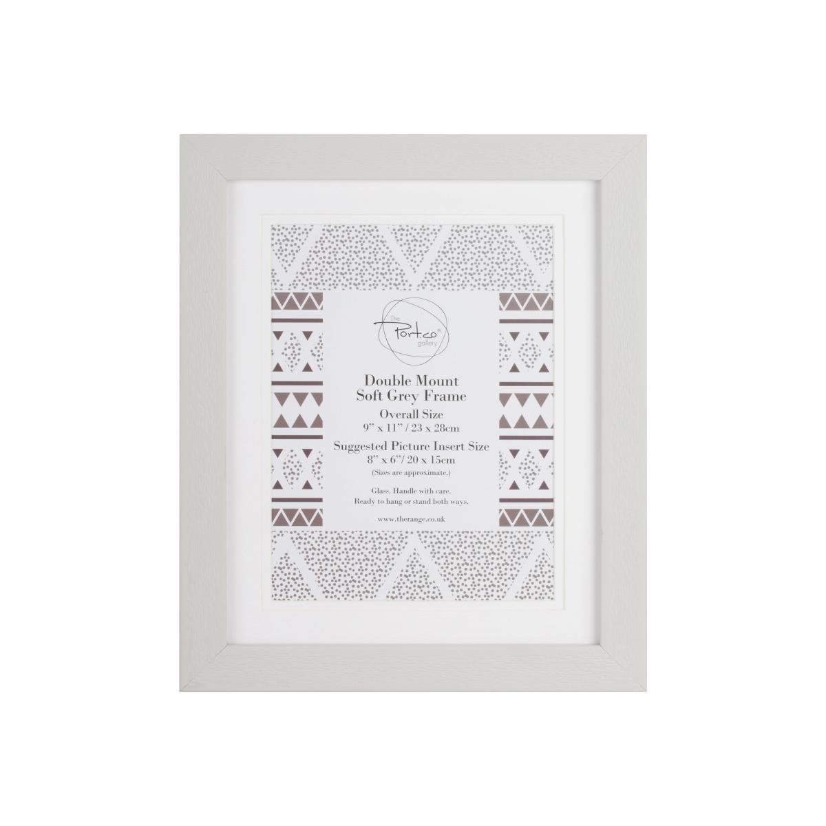 Double Mount Soft Grey Frame - 8x6in – image 1