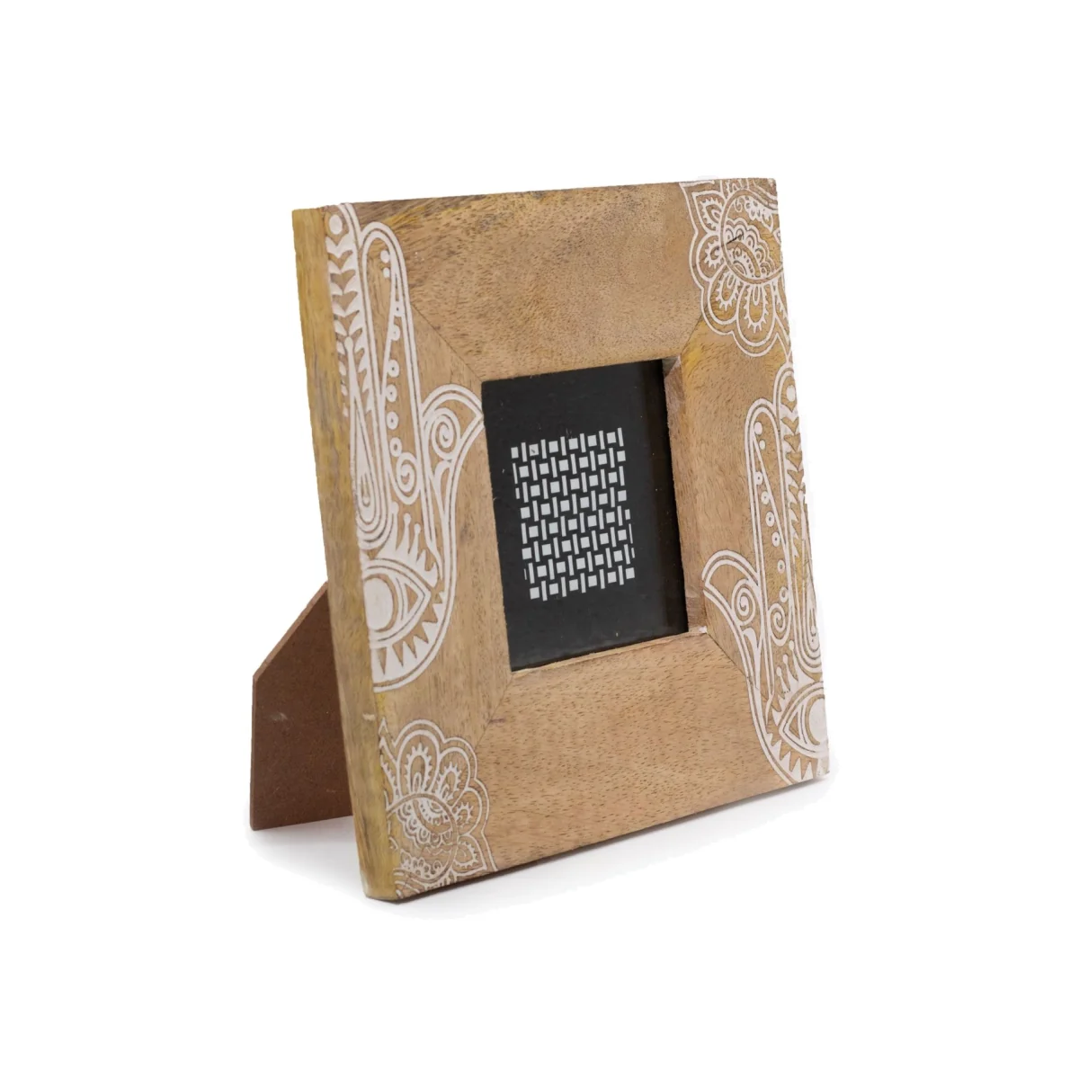 Hansa White Mango Wood Picture Frame for 10x15cm Photos 20x20x2cm - Brown