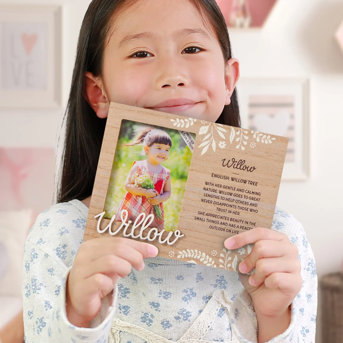 Luke Pre-personalised Child's Picture Frame - Light Brown – image 4