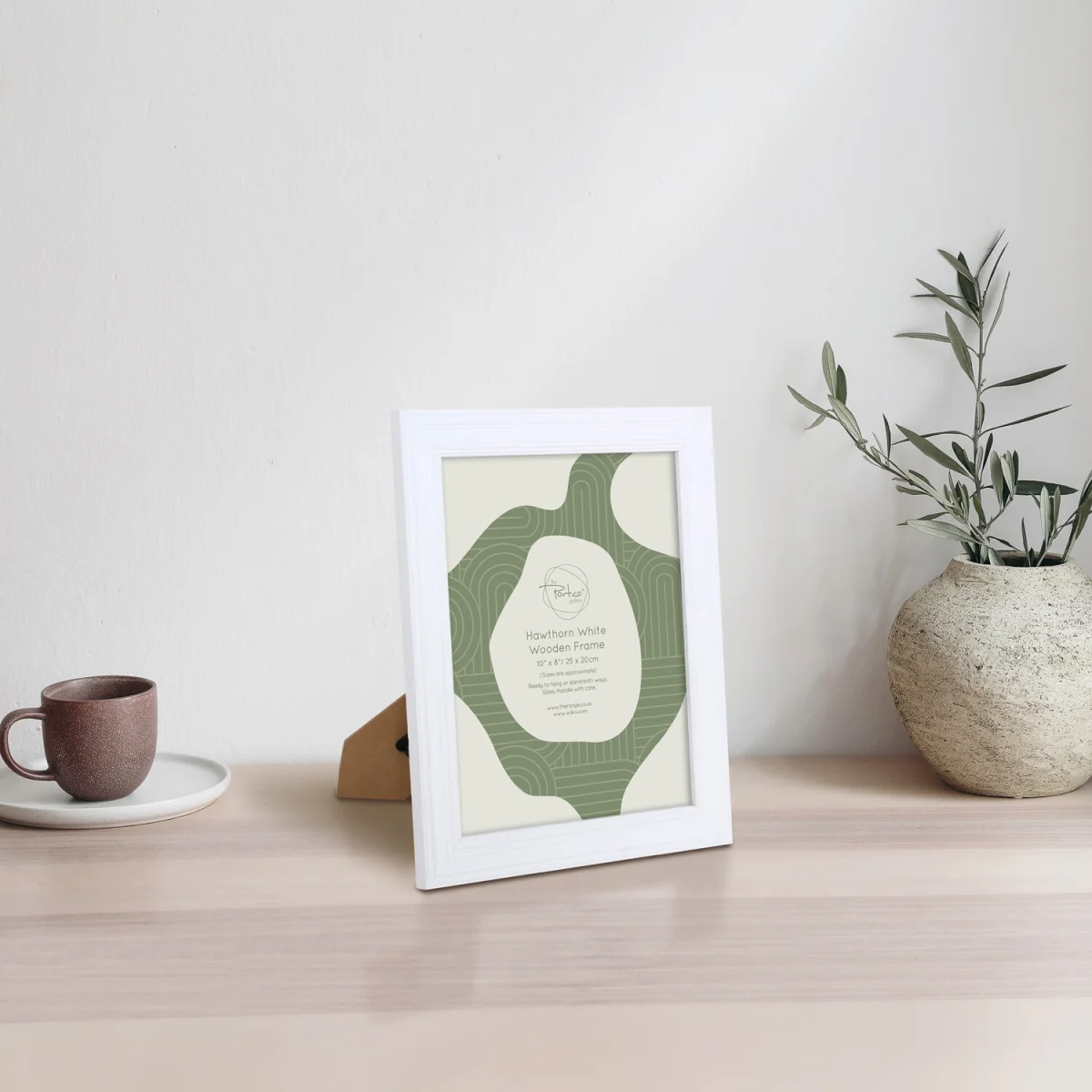 Hawthorn Wooden Plain Photo Frame - White / 10 x 8 inch – image 2