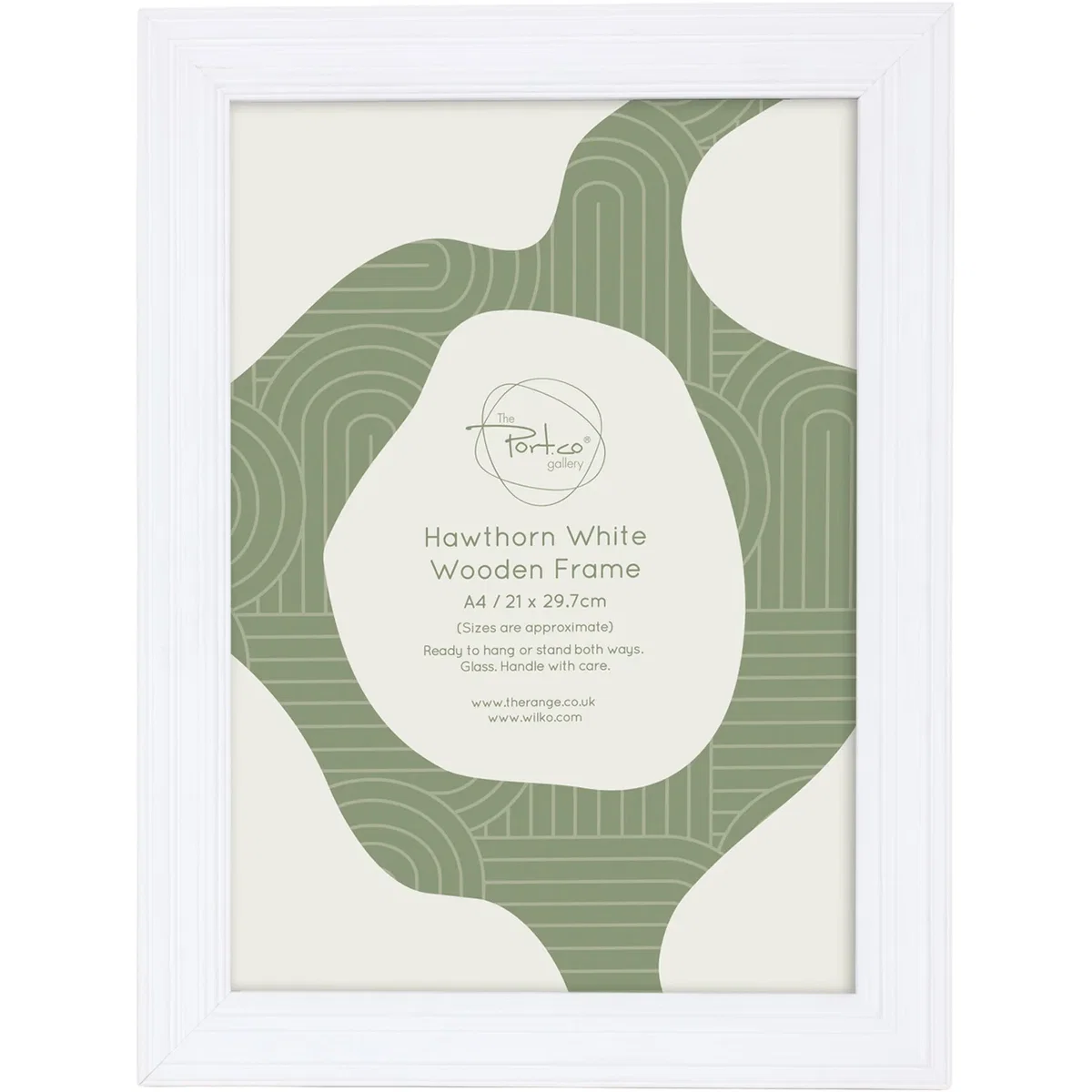 Hawthorn Wooden Plain Photo Frame - White / A4 – image 3
