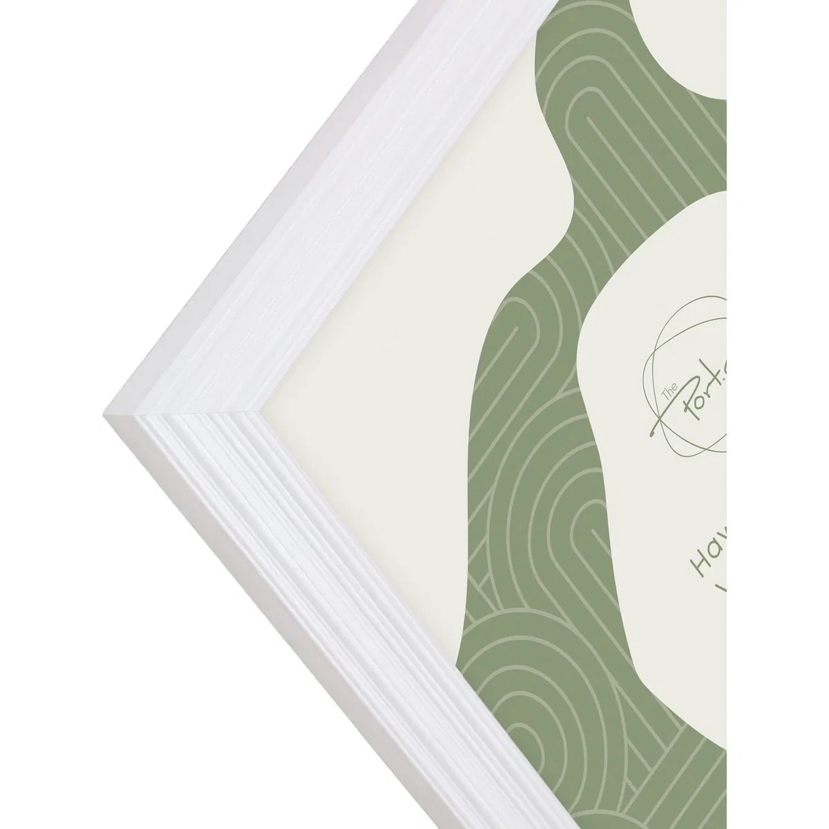 Hawthorn Wooden Plain Photo Frame - White / A4 – image 4