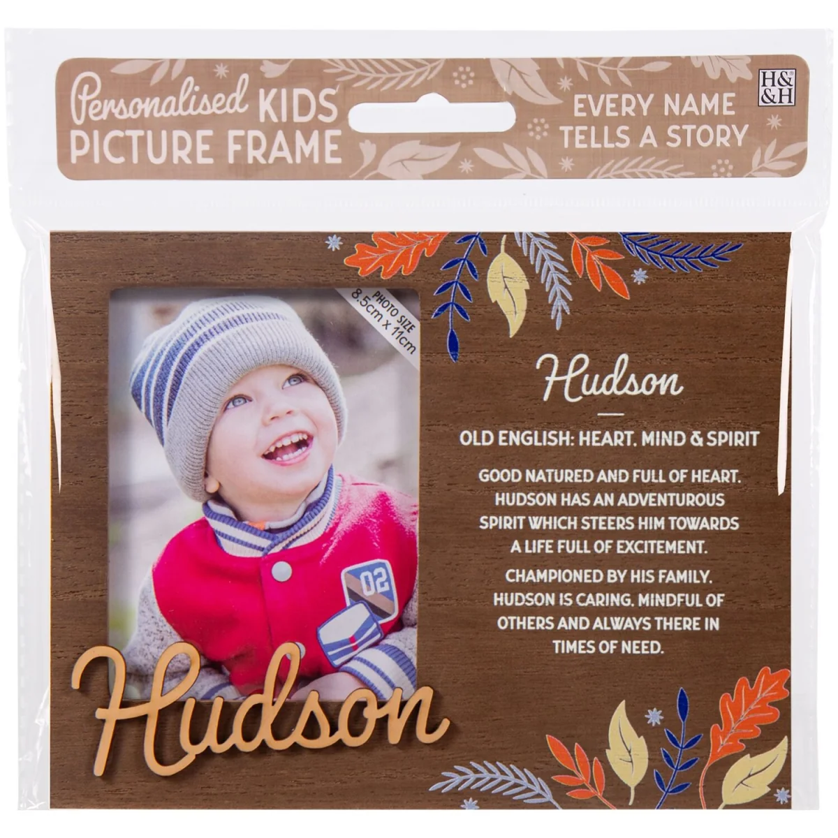 Hudson Pre-personalised Child's Picture Frame - Dark Brown – image 2