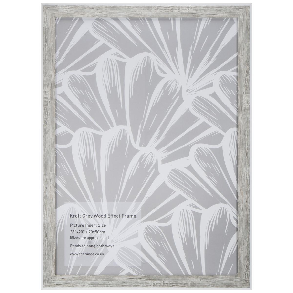 Kroft Grey Wood Effect Frame - 28x20in – image 2