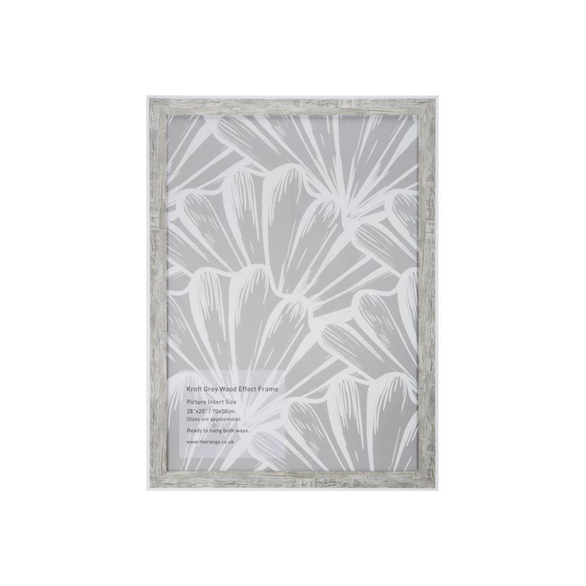 Kroft Grey Wood Effect Frame - 28x20in – image 1