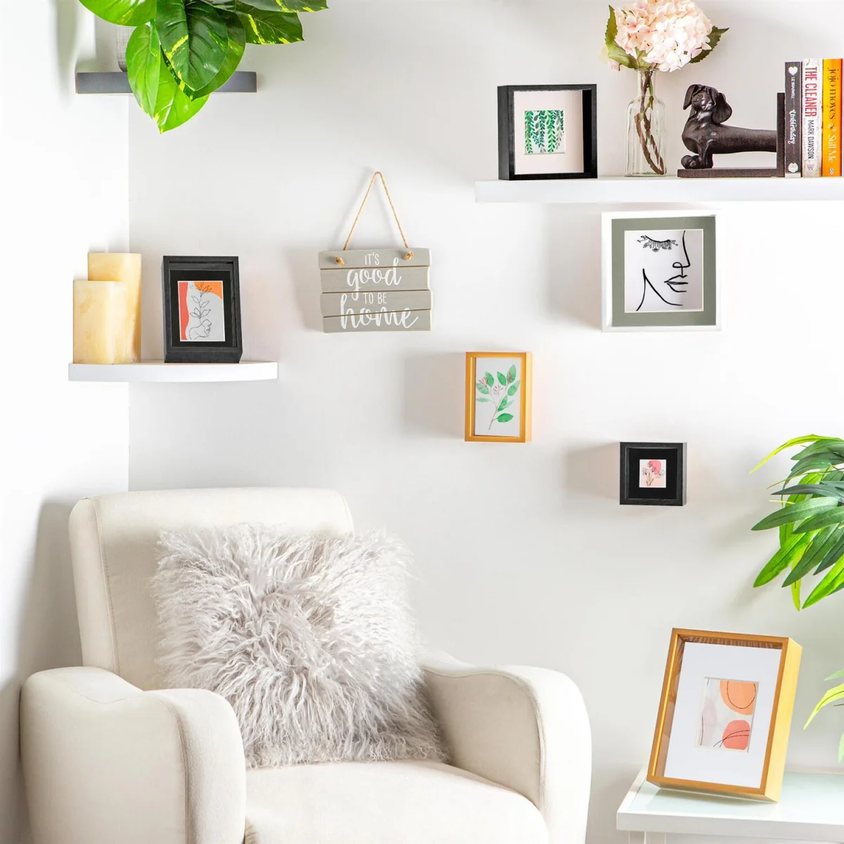 8" x 10" 3D Deep Box Photo Frames - 5" x 7" Mount - White/Ivory - Pack of 5 - White/Ivory – image 2