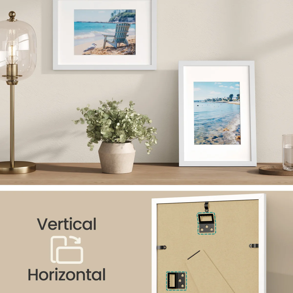 SONGMICS A4 Picture Frames, Photo Frames - White – image 5