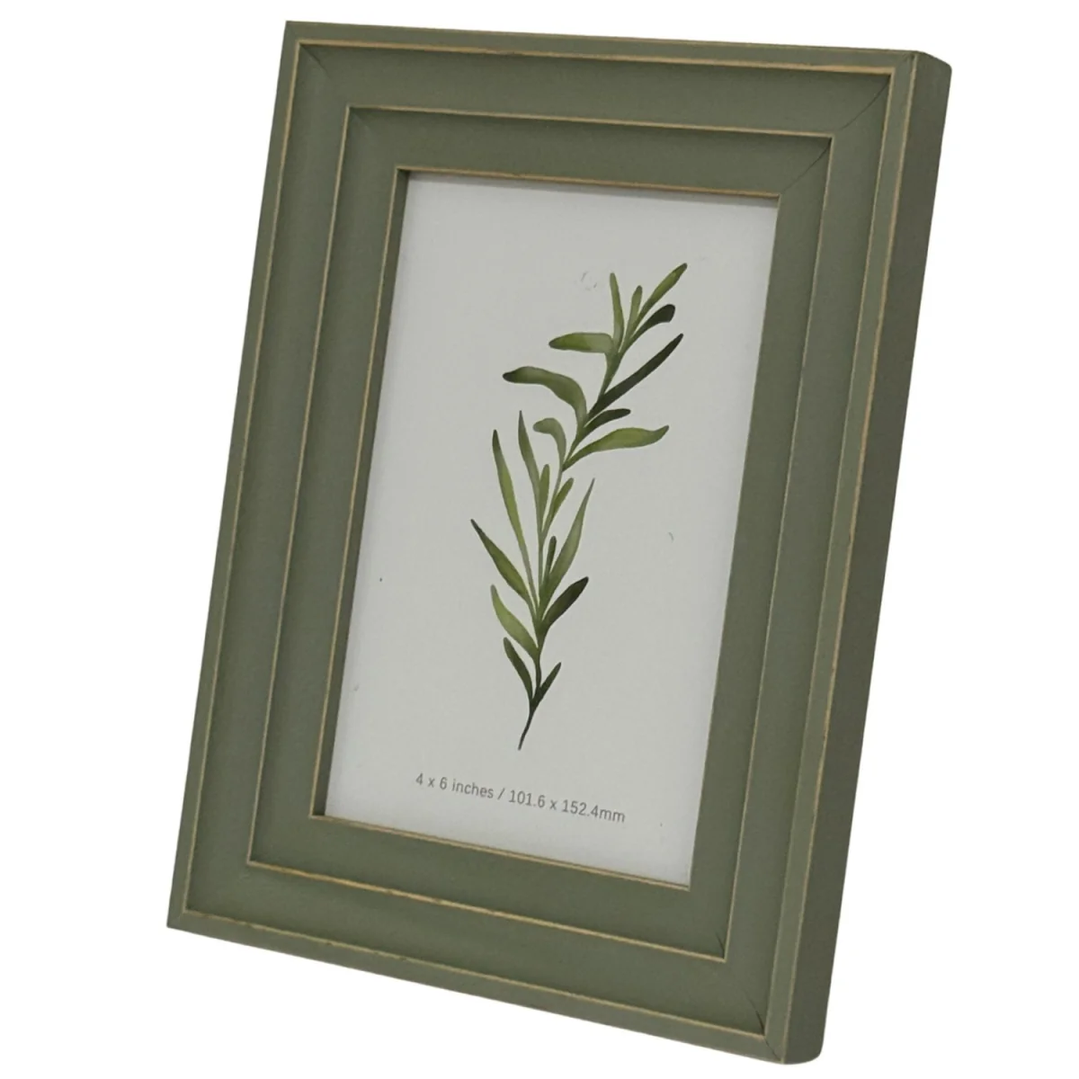 Vilde 4x6 Photo Frame With Soft Wood Brushed Finish - Jade – image 2