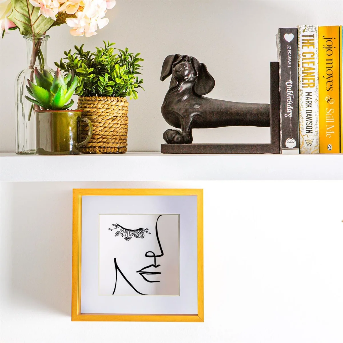 3D Deep Box Photo Frame - 8 x 8" with 6 x 6" Mount - Light Wood/White - Light Wood/White – image 5