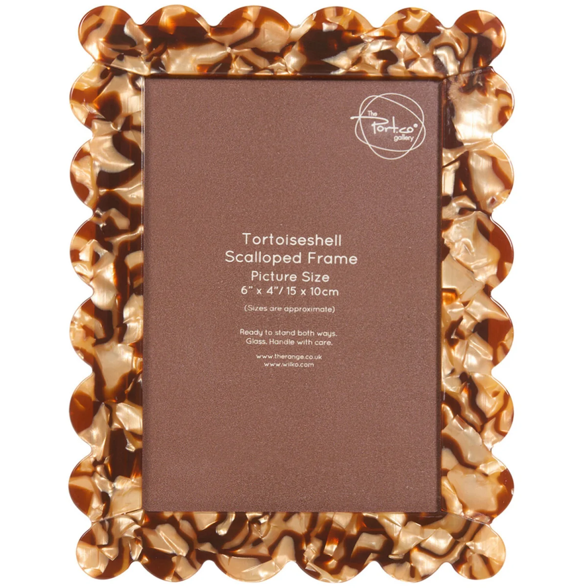 Tortoiseshell Scalloped Photo Frame – image 2