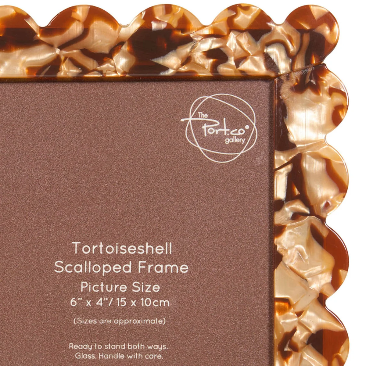 Tortoiseshell Scalloped Photo Frame – image 3