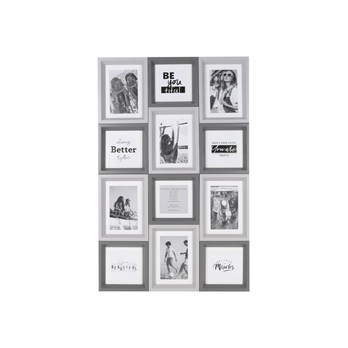 Leven Pewter 12 Aperture Frame – image 1