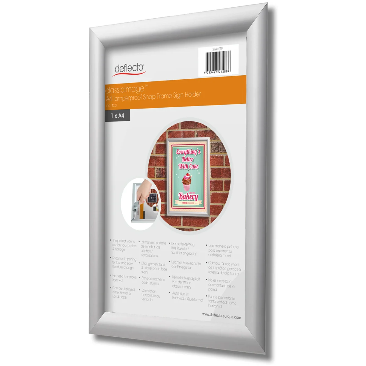 Water Resistant Snap Frame - Silver / A4 / 10 – image 2