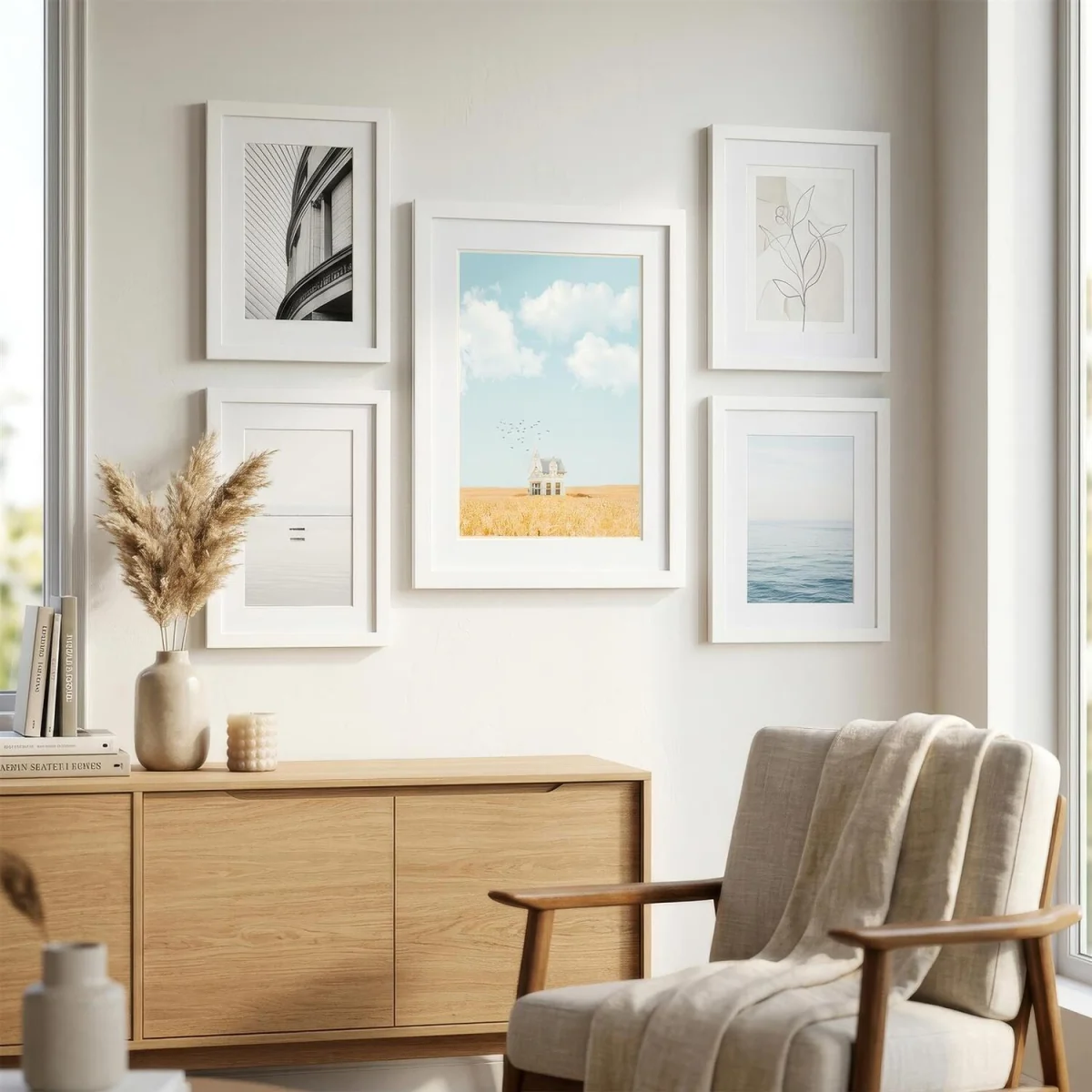 Photo Frames with A5 Mounts - A4 (8" x 12") - White - Pack of 3 - White – image 2