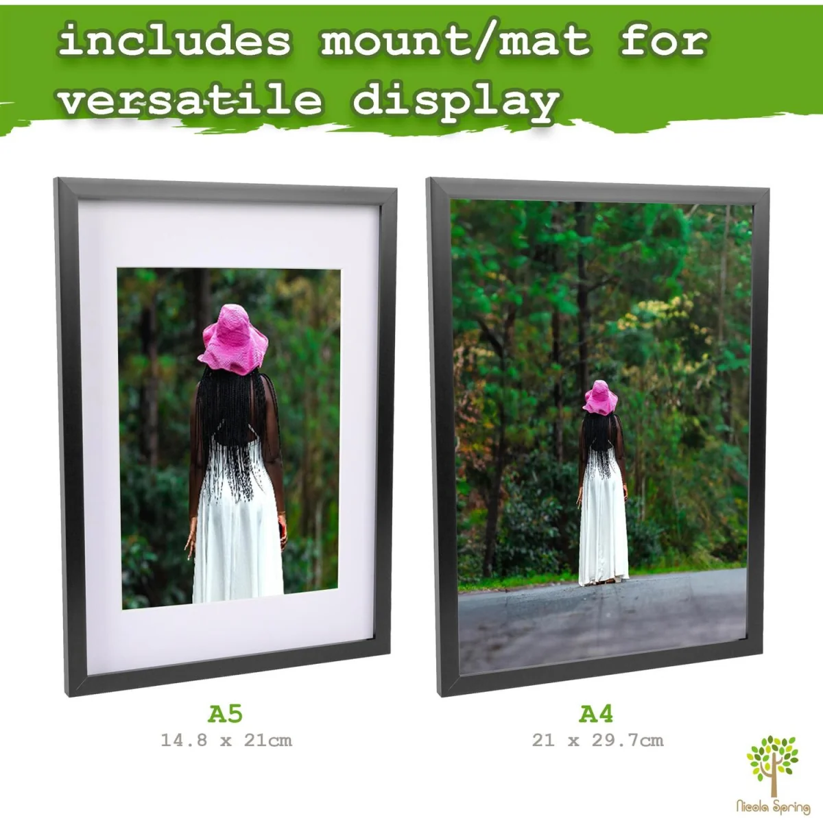 Photo Frames with A5 Mounts - A4 (8" x 12") - White - Pack of 3 - White – image 6