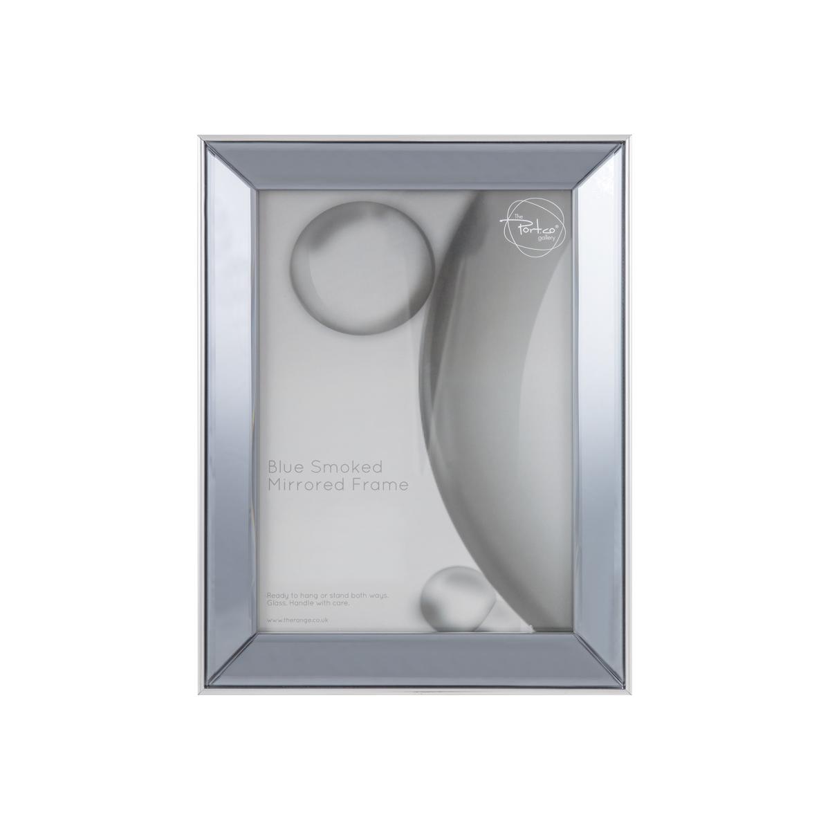 Blue Smoked Mirrored Frame - 10x8in – image 1
