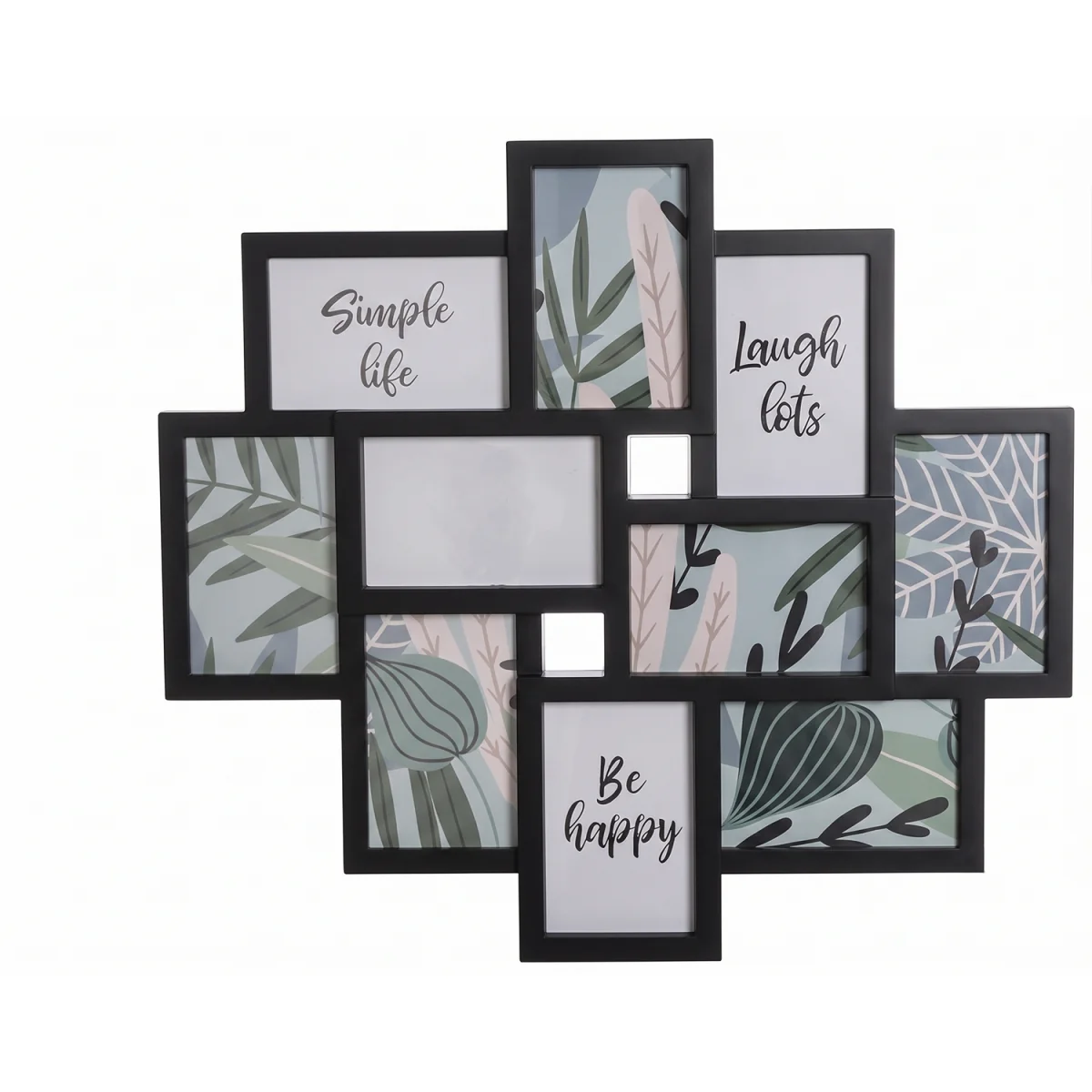 10 Multi Aperture Wall Collage Photo Frame 55.3x49.5x2.5Cm - White – image 3