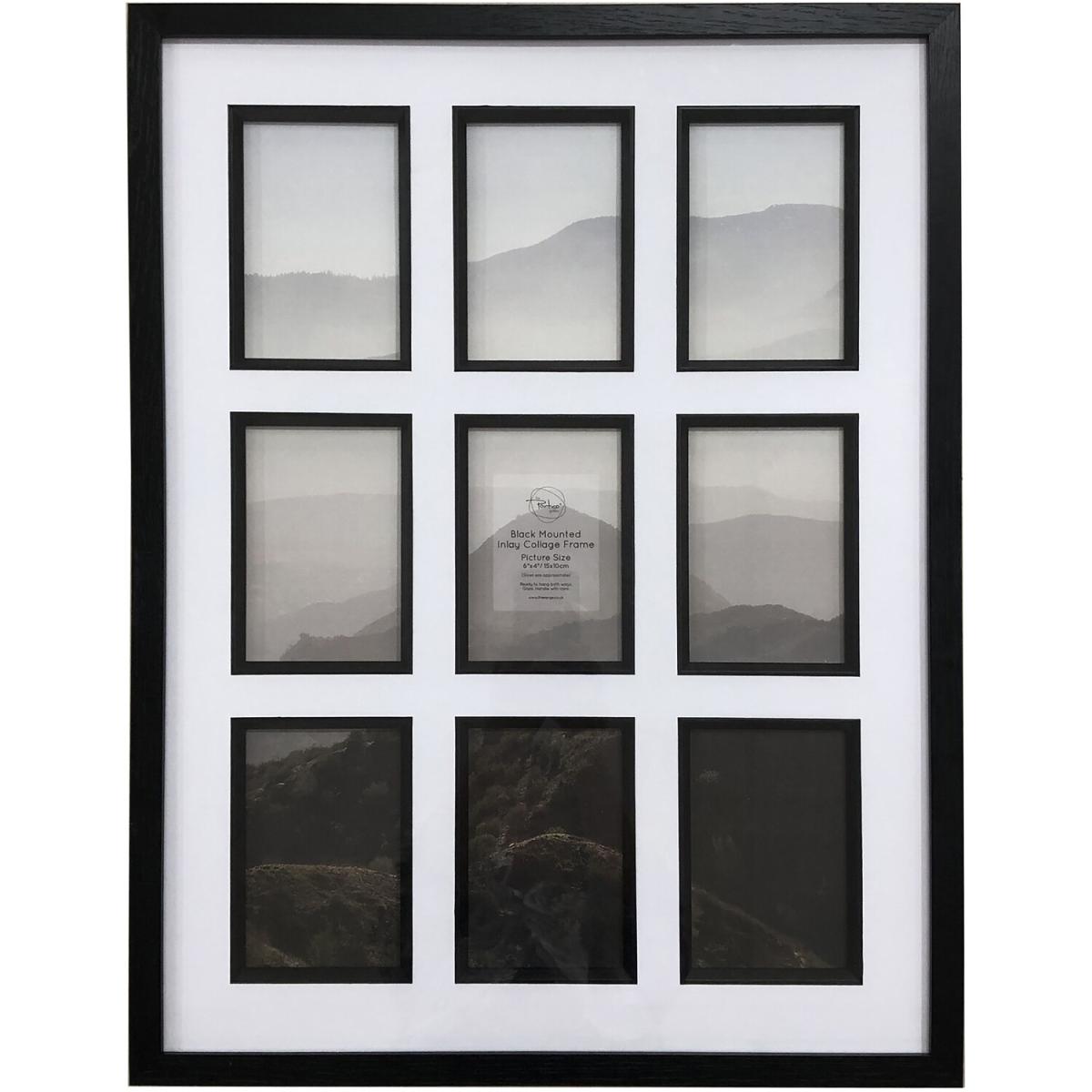 Black Mounted Inlay Collage Frame – image 2