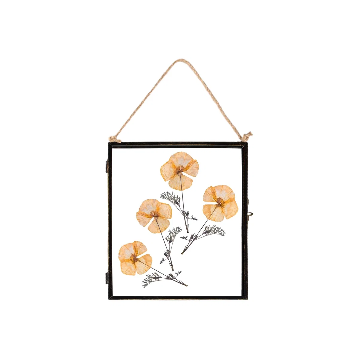 8x10" Hanging Metal Photo Frame Black - Black – image 1