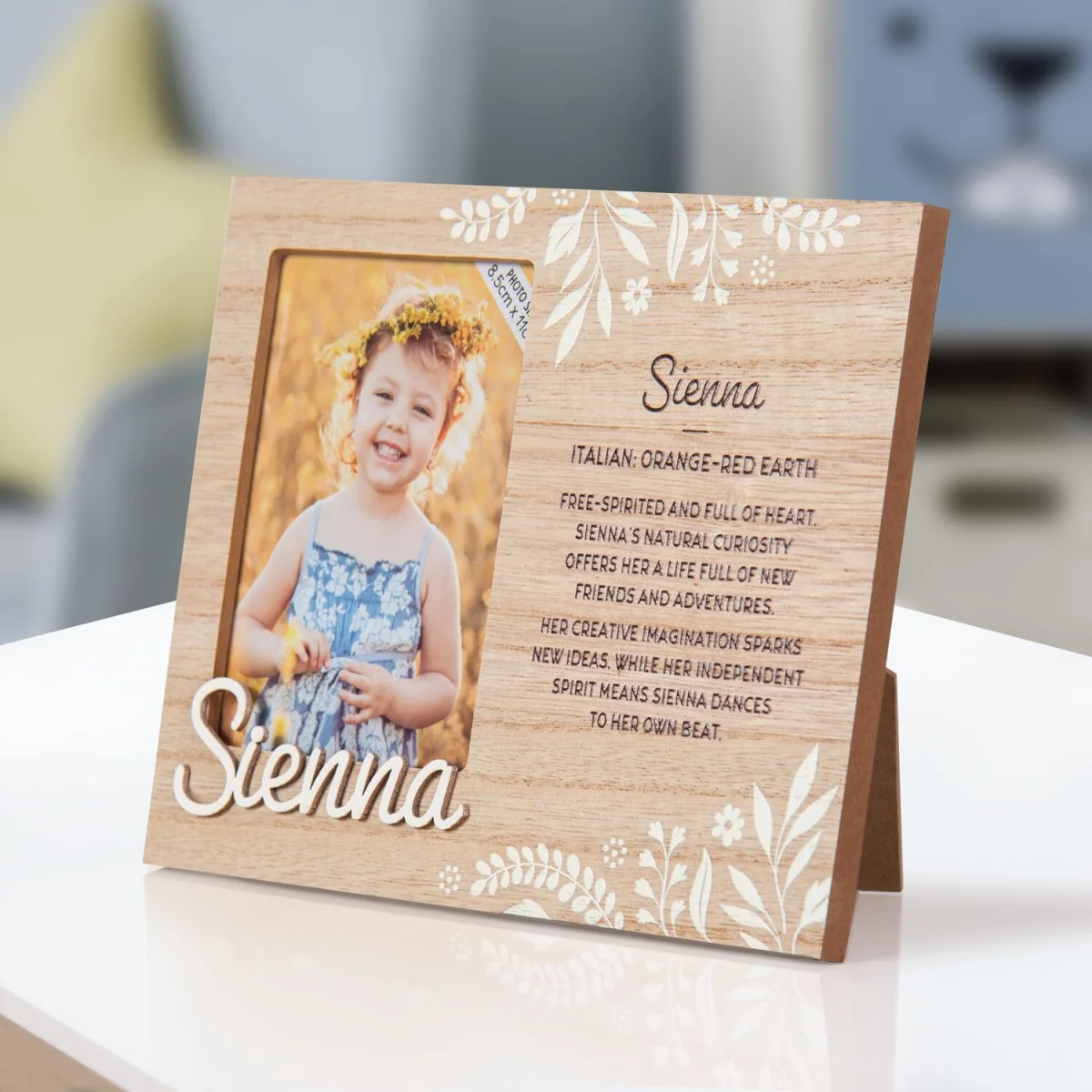 Sienna Pre-personalised Child's Picture Frame - Light Brown – image 8