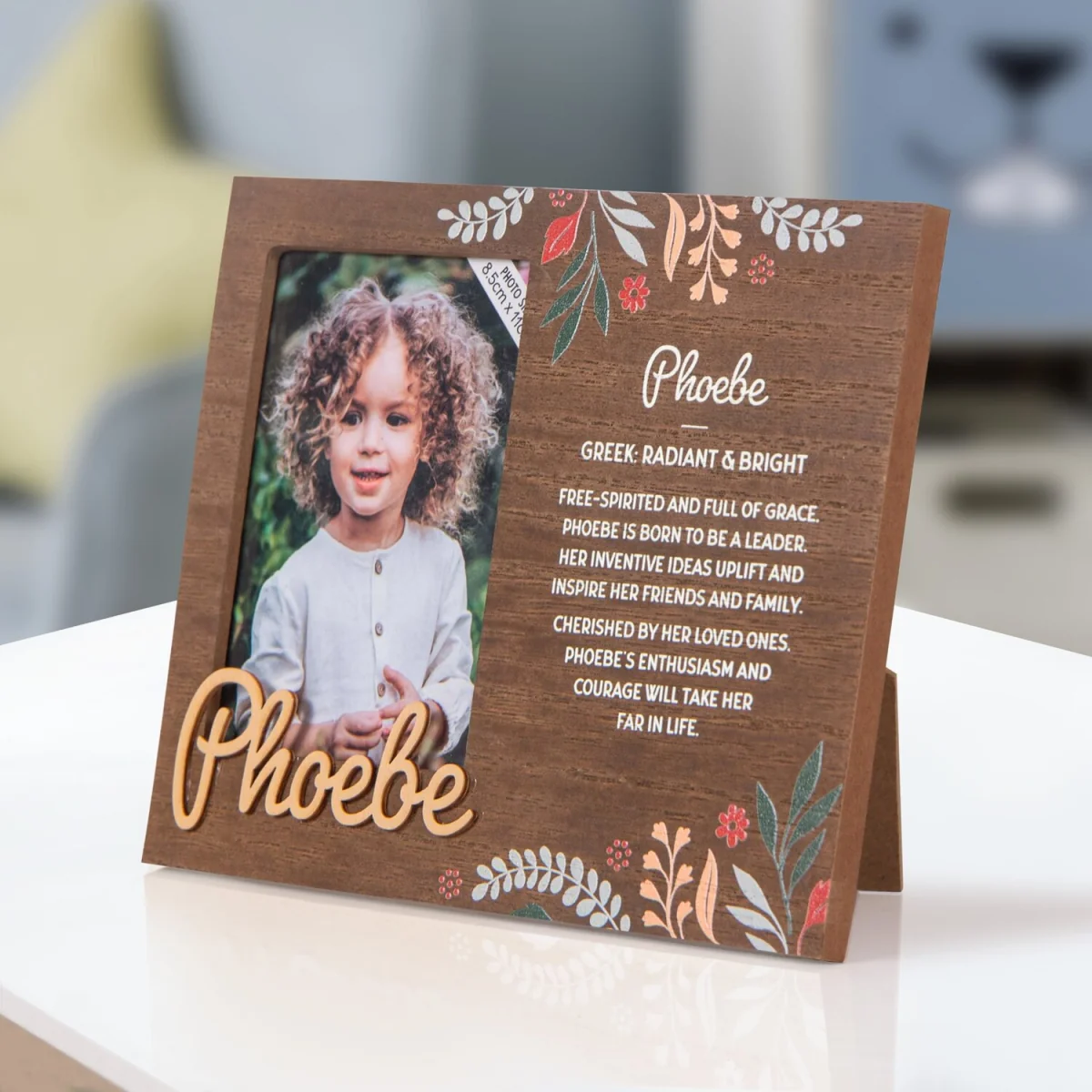 Phoebe Pre-personalised Child's Picture Frame - Dark Brown – image 8