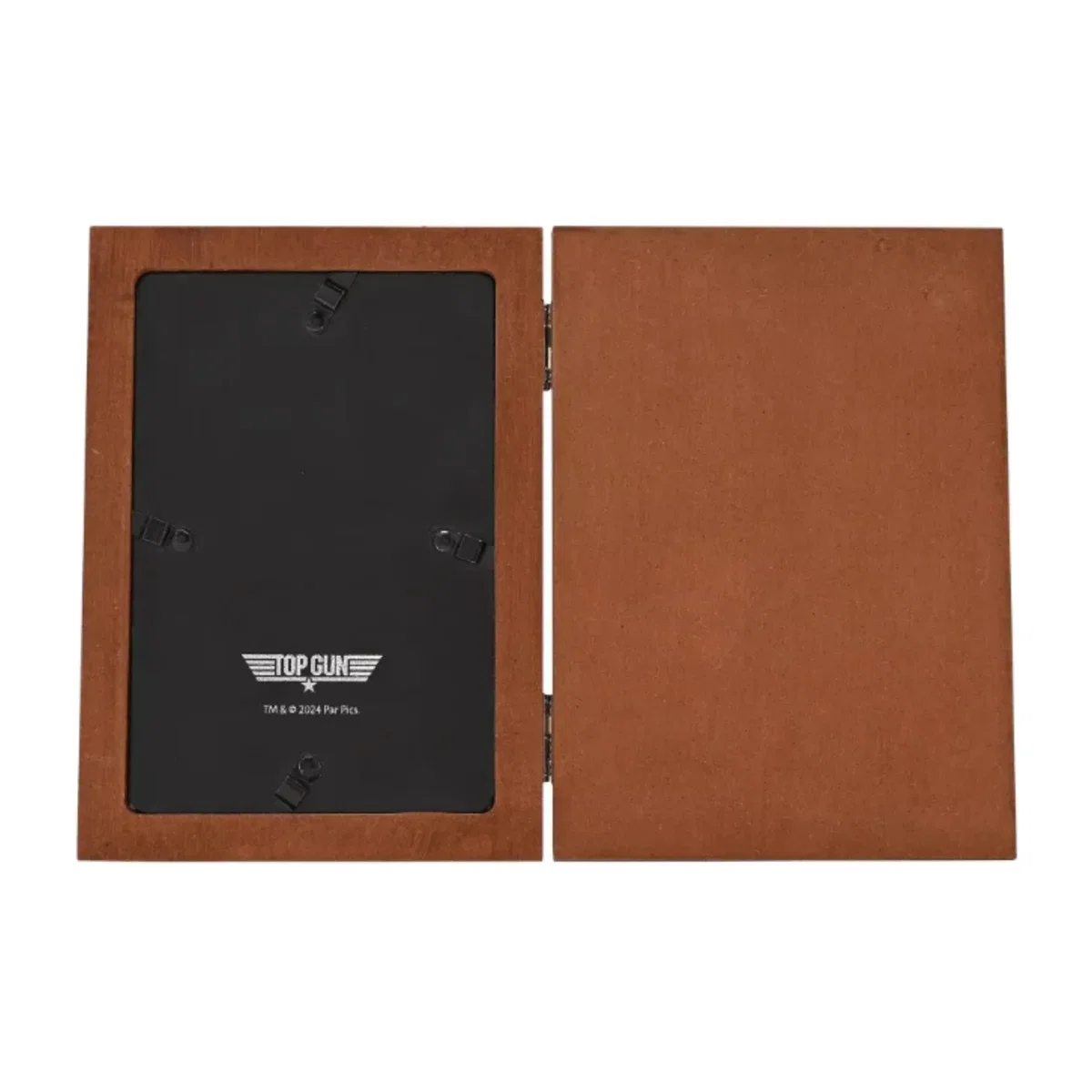 Top Gun Top Dad Folding Photo Frame - Brown – image 1