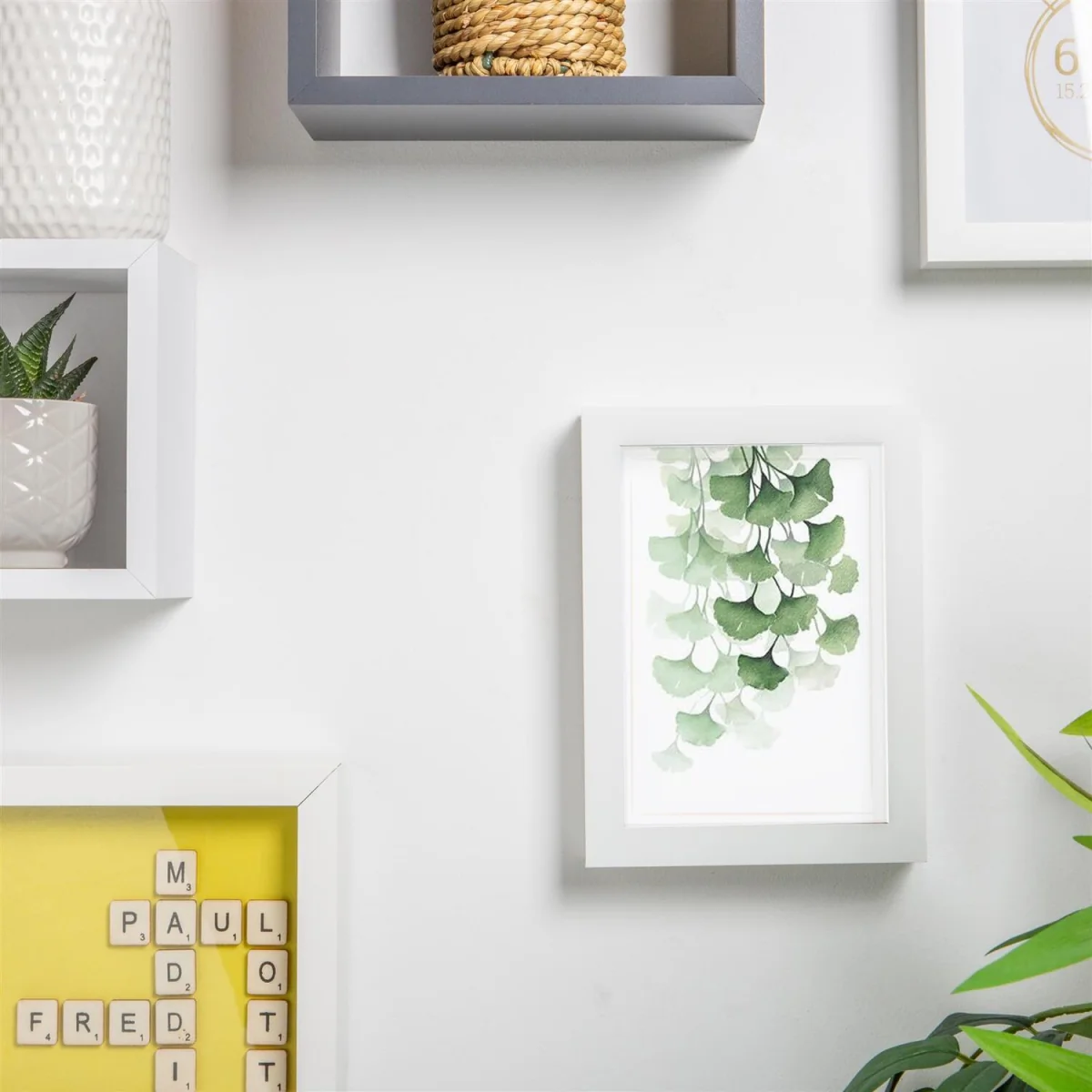 5" x 7" White 3D Box Photo Frames - 4" x 6" Mount - White - Pack of 5 - White/White – image 6