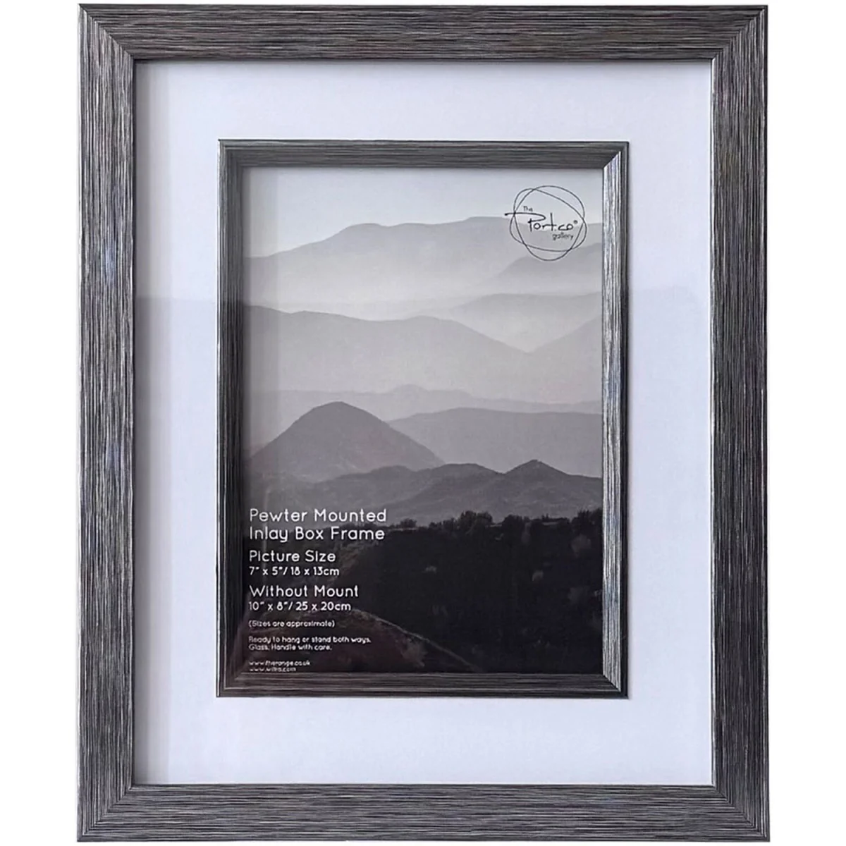 Pewter Mounted Inlay Box Frame - Pewter / 7 x 5 inch – image 2