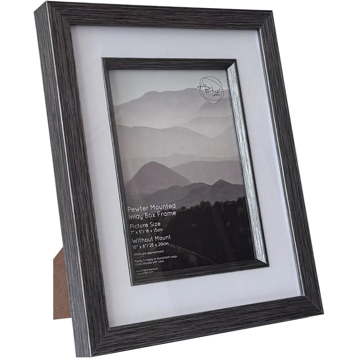 Pewter Mounted Inlay Box Frame - Pewter / 7 x 5 inch – image 3