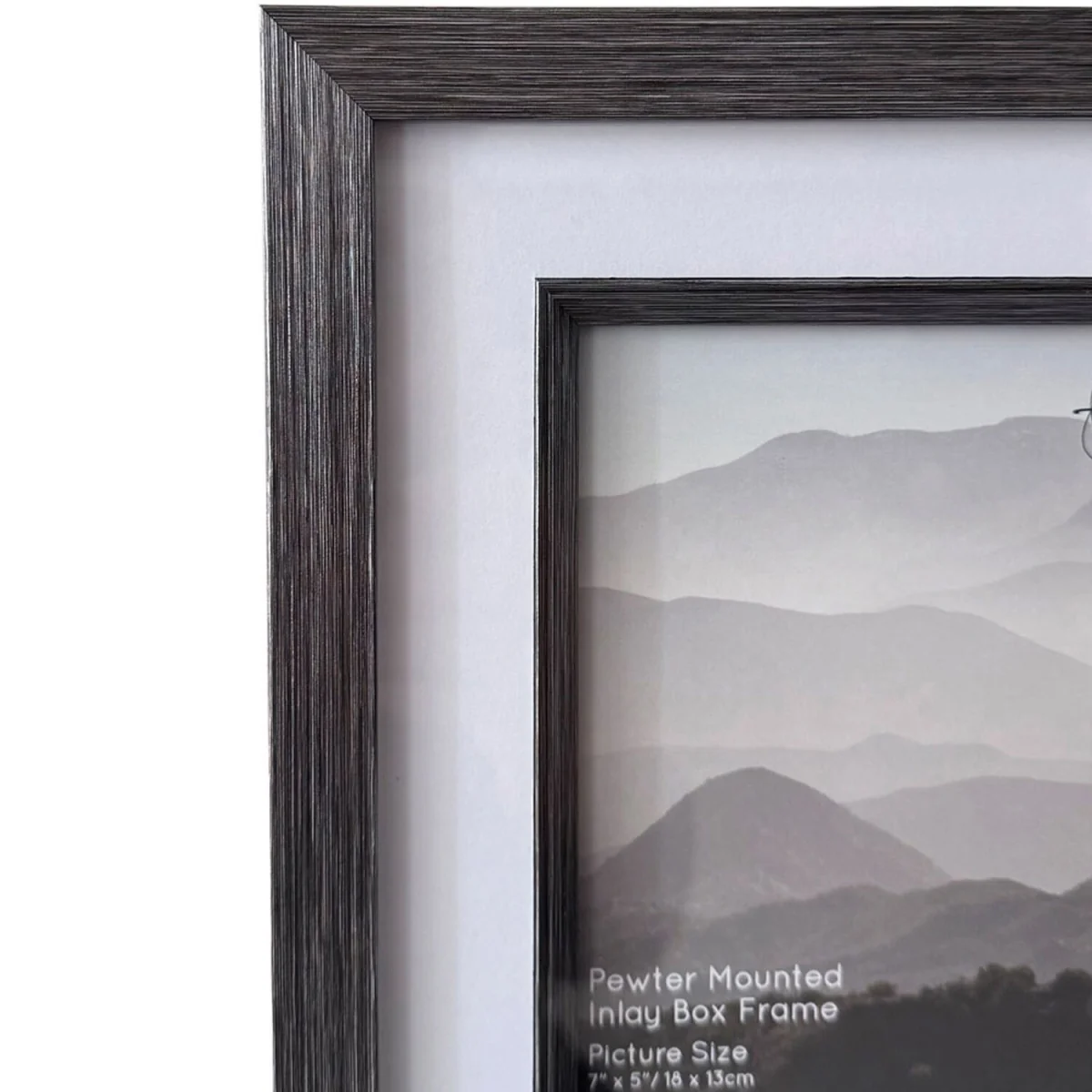 Pewter Mounted Inlay Box Frame - Pewter / 7 x 5 inch – image 4